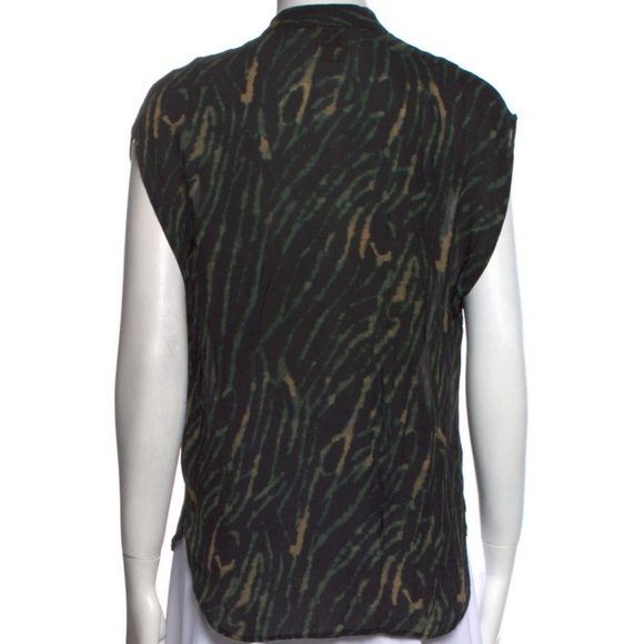 Haute Hippie Silk Button-Up Top small - Picture 3 of 3